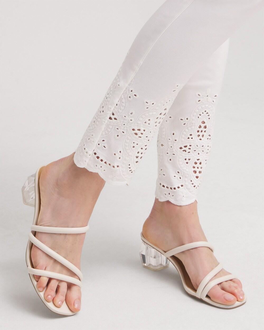 So Slimming Petite Brigitte Eyelet Ankle Pants Product Image