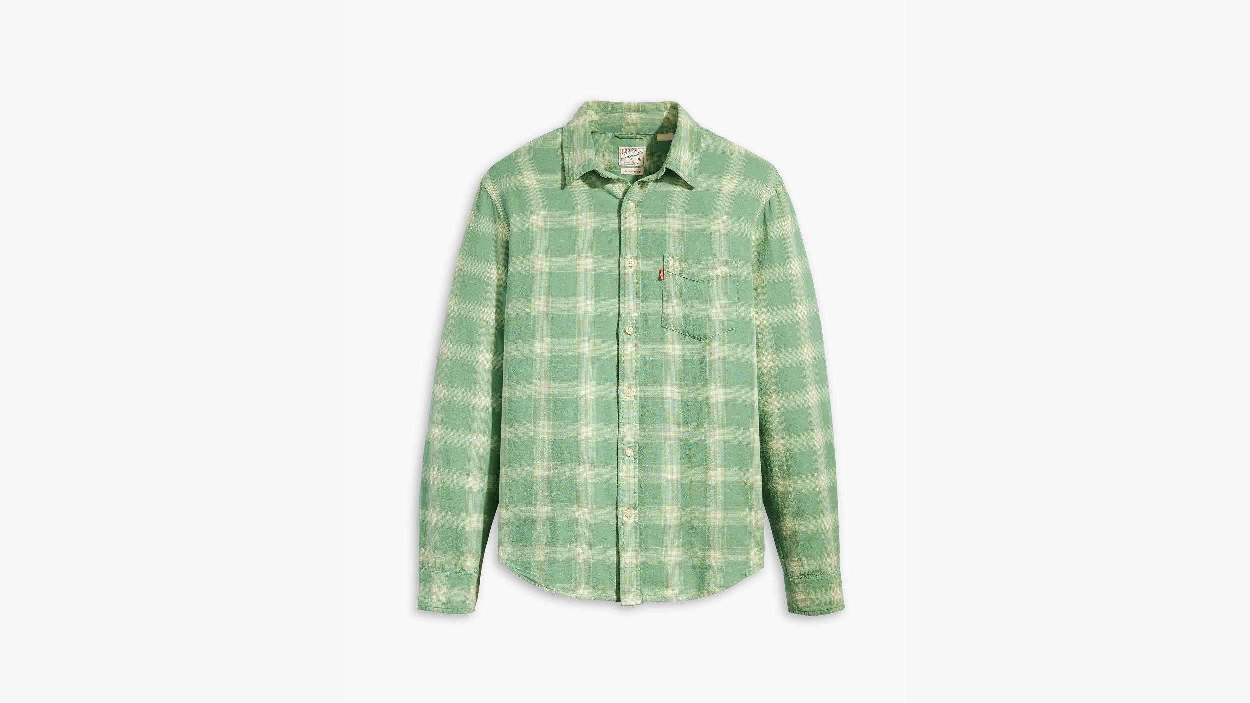 Sunset One Pocket Cotton Linen Standard Fit Shirt Product Image