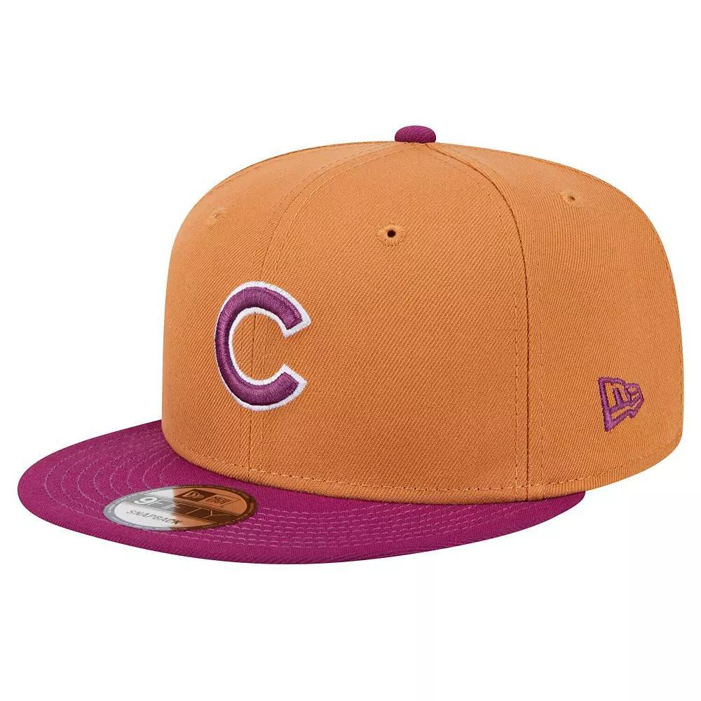 Men's New Era Brown Chicago Cubs Color Pack Two Tone 9FIFTY Snapback Hat Product Image