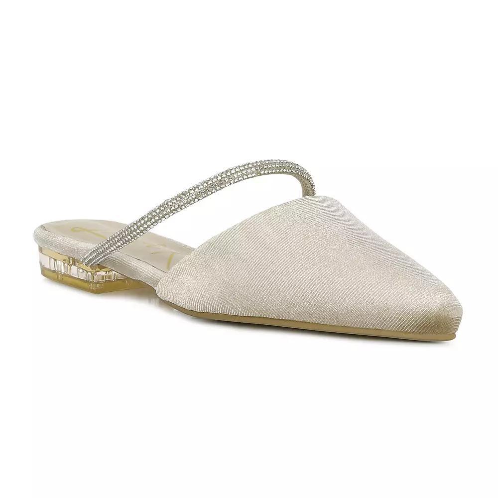 London Rag Laren Diamante Women's Mules, Size: 8, Green Product Image