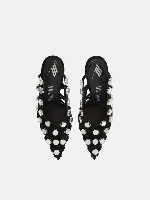 ''Grid'' black slingback Product Image