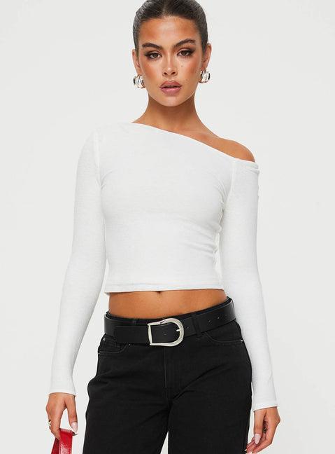 Malian Long Sleeve Top White Product Image