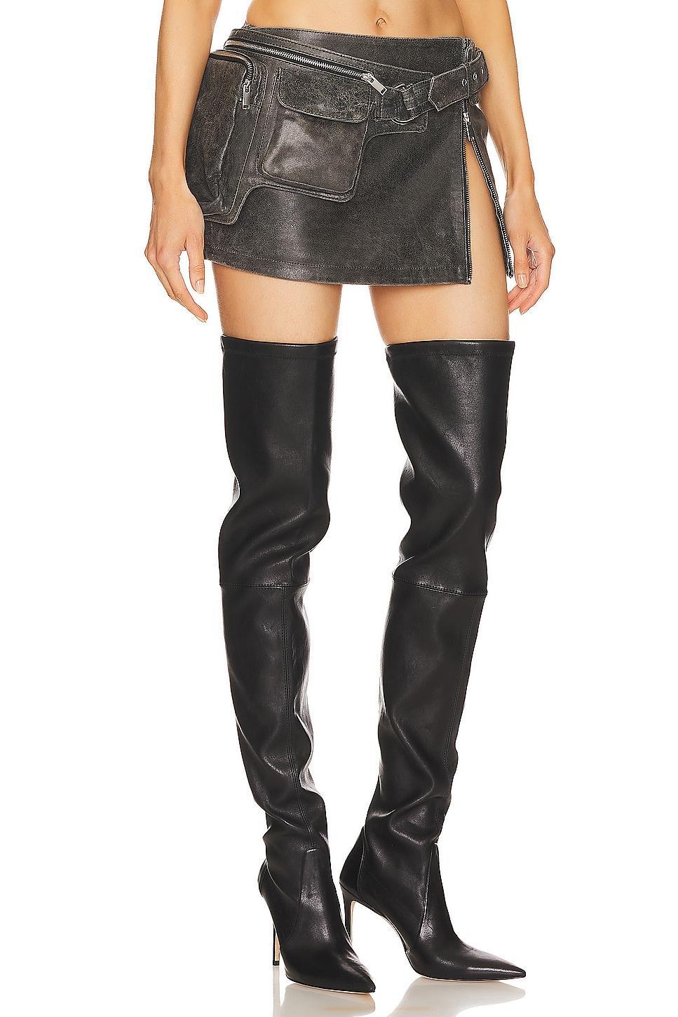 Leather Langely Skirt retrofete Product Image