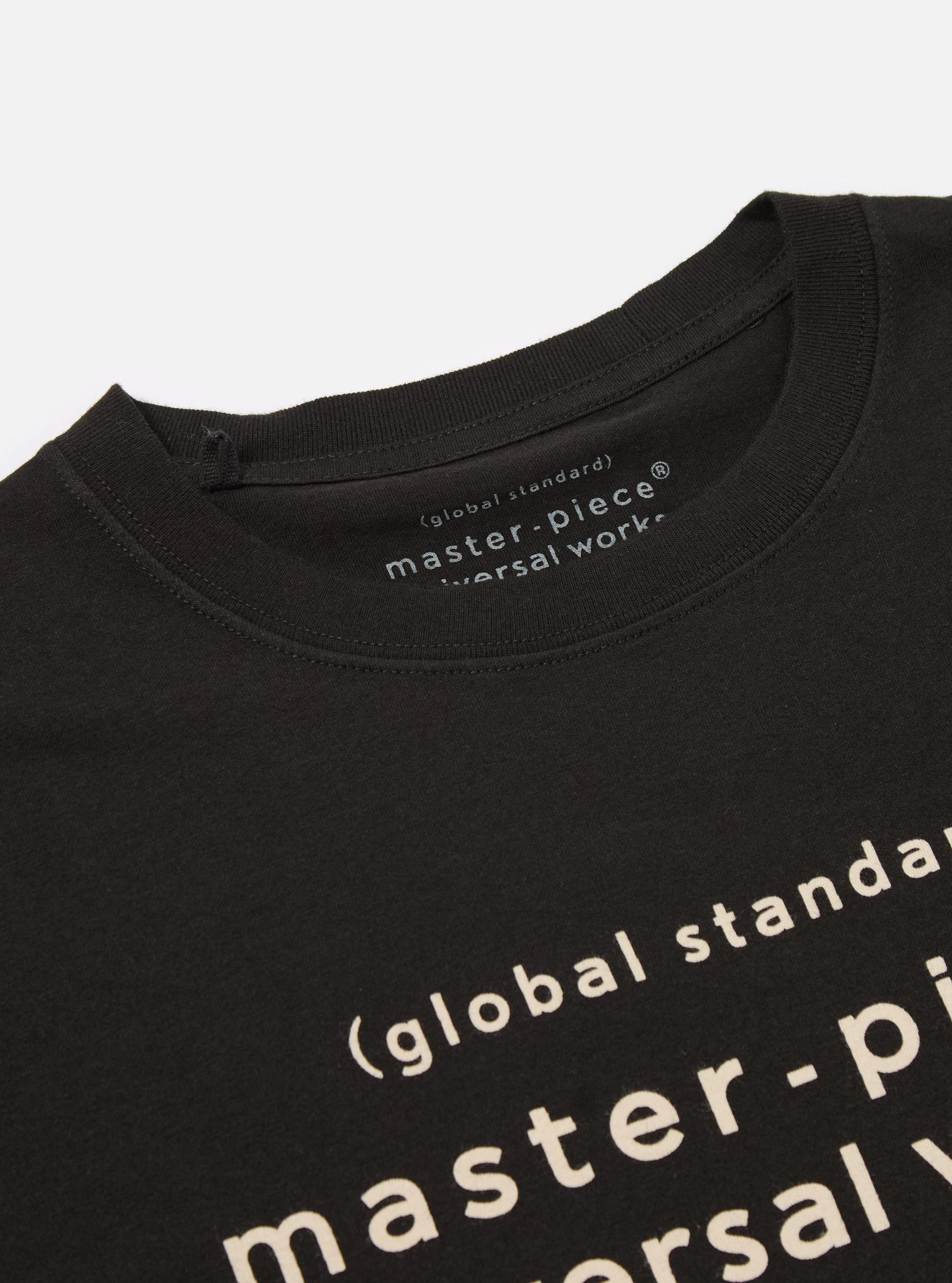 master-piece x Universal Works Black Single Jersey Print Tee Product Image