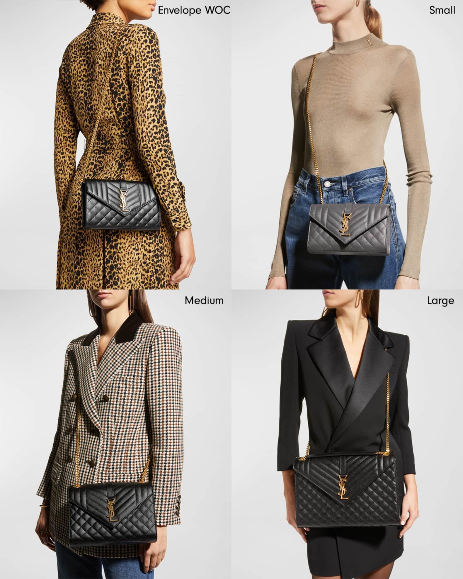 YSL Monogram Small Wallet on Chain in Grained Leather Product Image