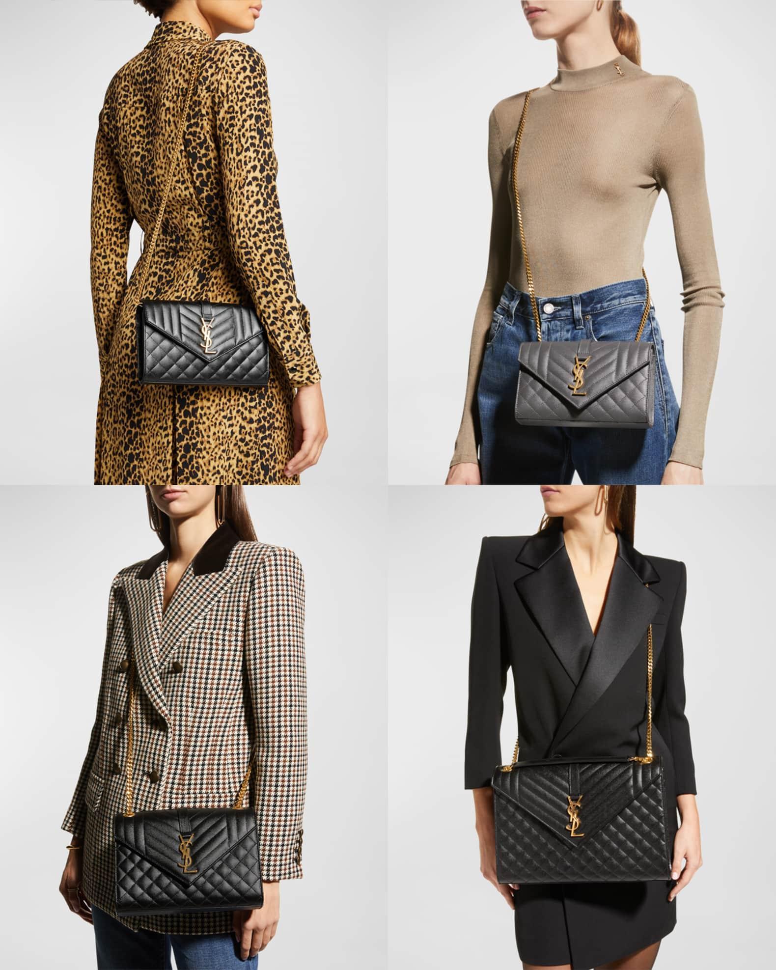 Envelope Triquilt Medium YSL Shoulder Bag in Suede Product Image
