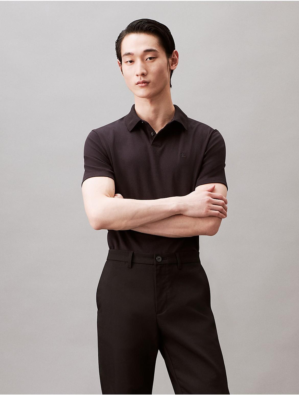 Calvin Klein Men's Supima Cotton Polo Shirt - Blue - XS Product Image