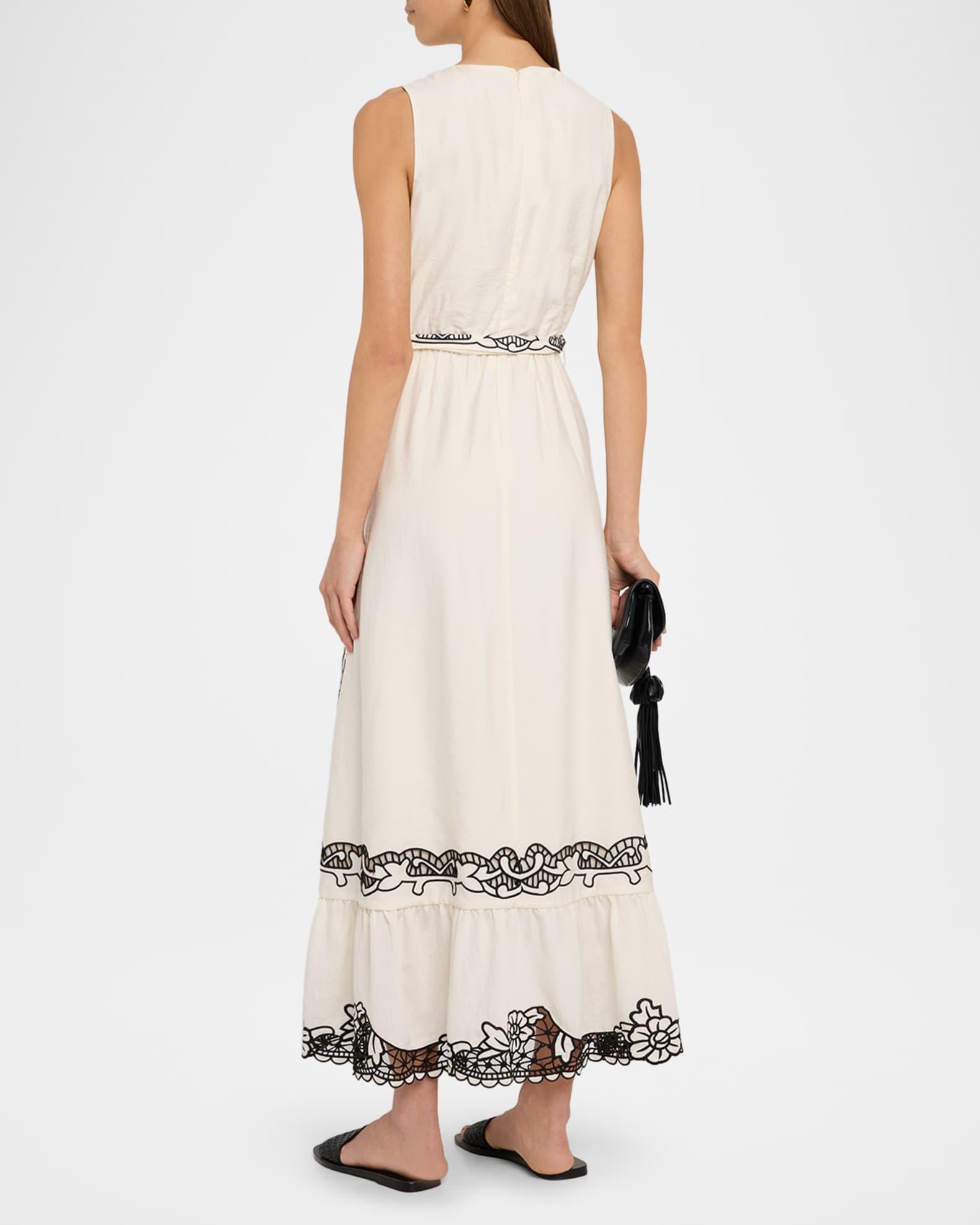 The Poppy Embroidered Faux Wrap Maxi Dress Product Image