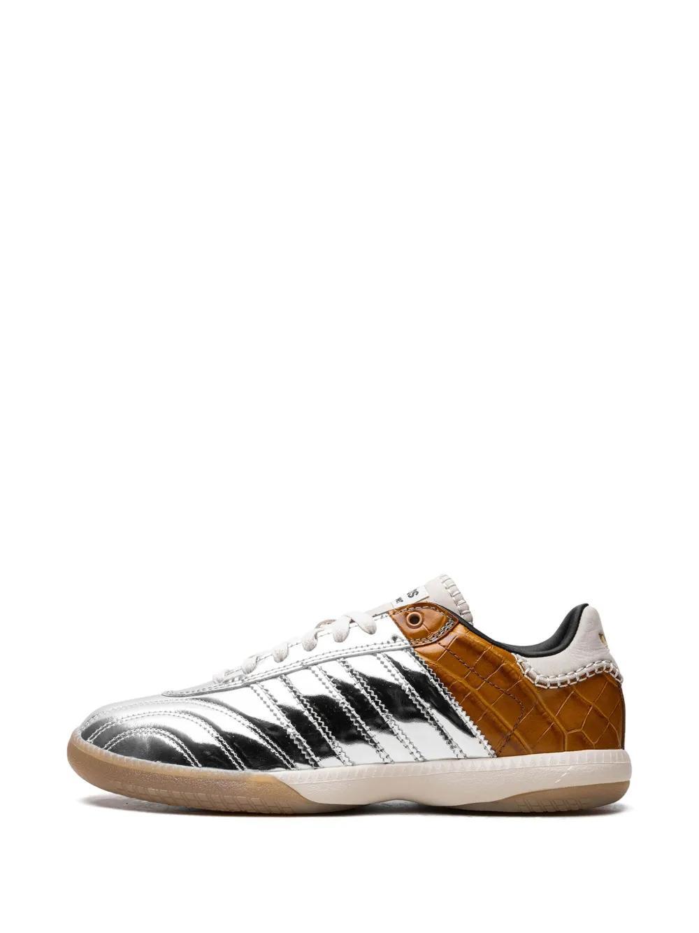 x Wales Bonner Samba Millenium "Silver Metallic/Easy Yellow" sneakers Product Image