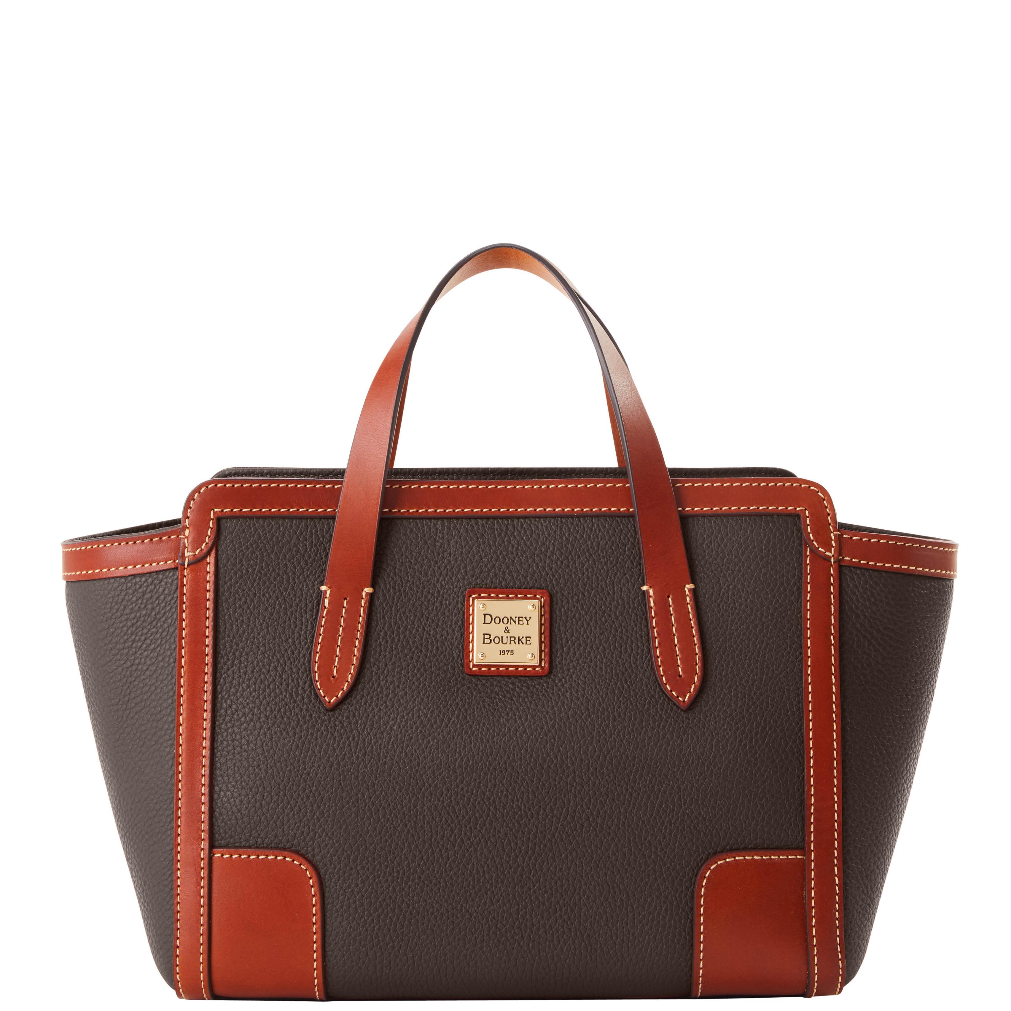 Dooney & Bourke Womens Pebble Grain Small Leather Shopper Bag in Midnight Blue Product Image