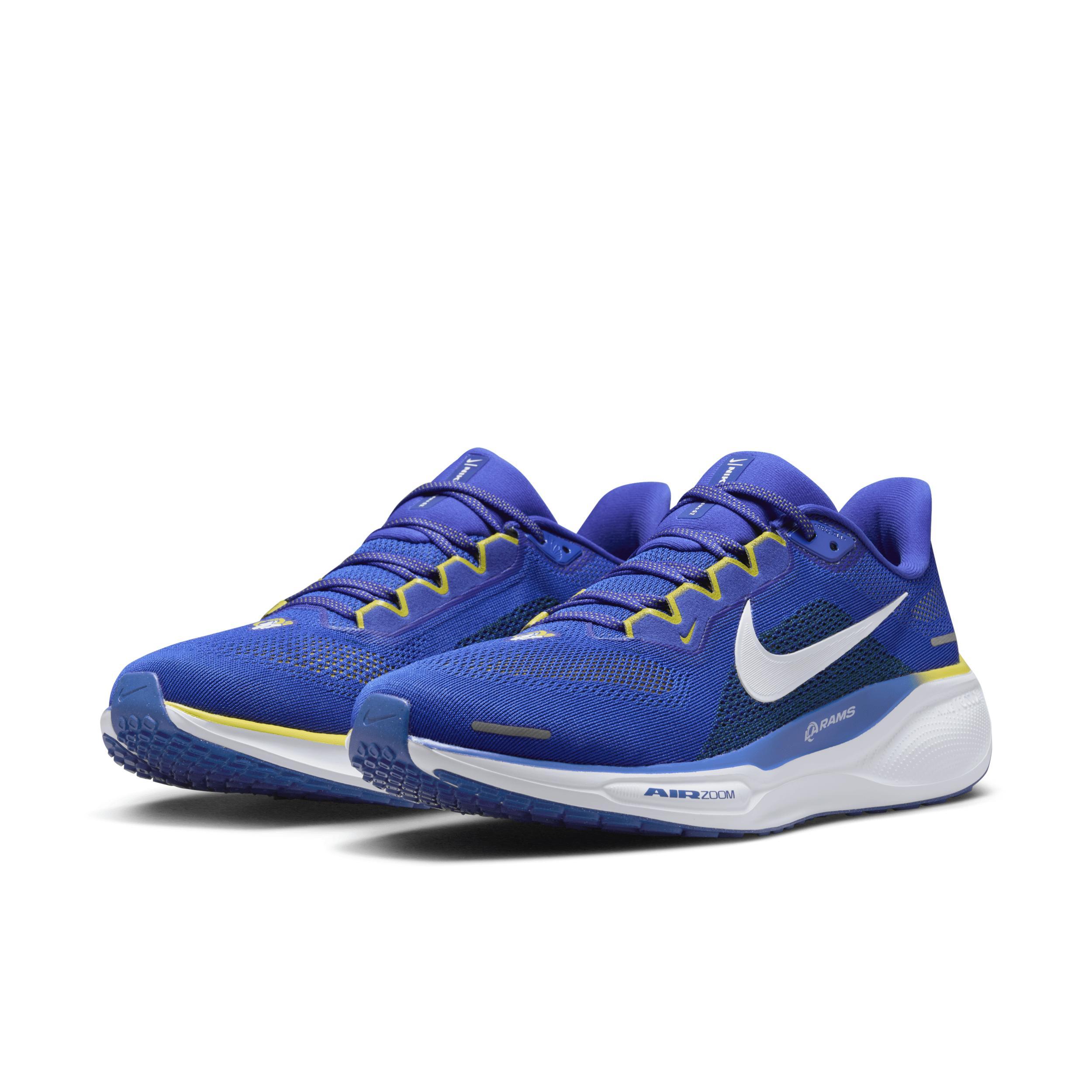 Nike Men's Pegasus 41 NFL Los Angeles Rams Road Running Shoes Product Image