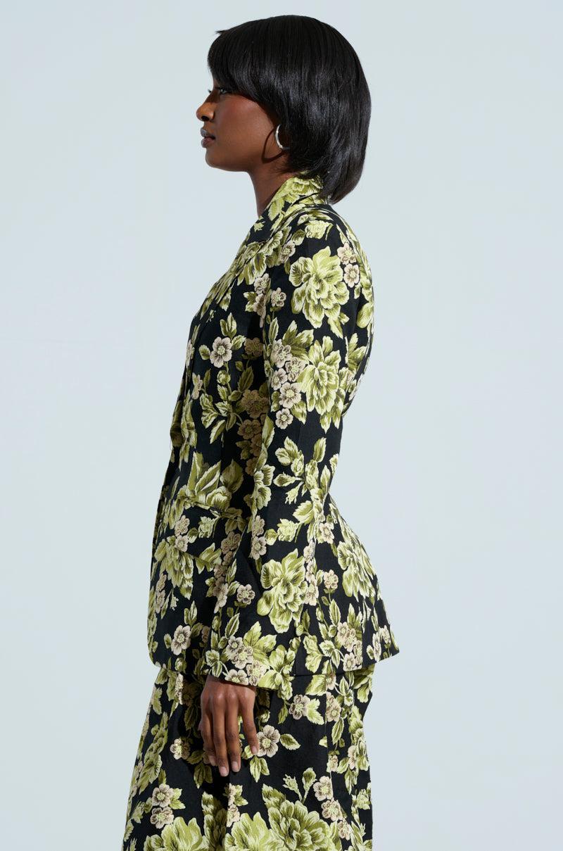 BUY MYSELF FLOWERS BROCADE BLAZER Product Image