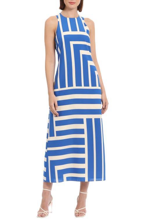 Donna Morgan Womens Striped Sleeveless Maxi Dress - Cream Product Image