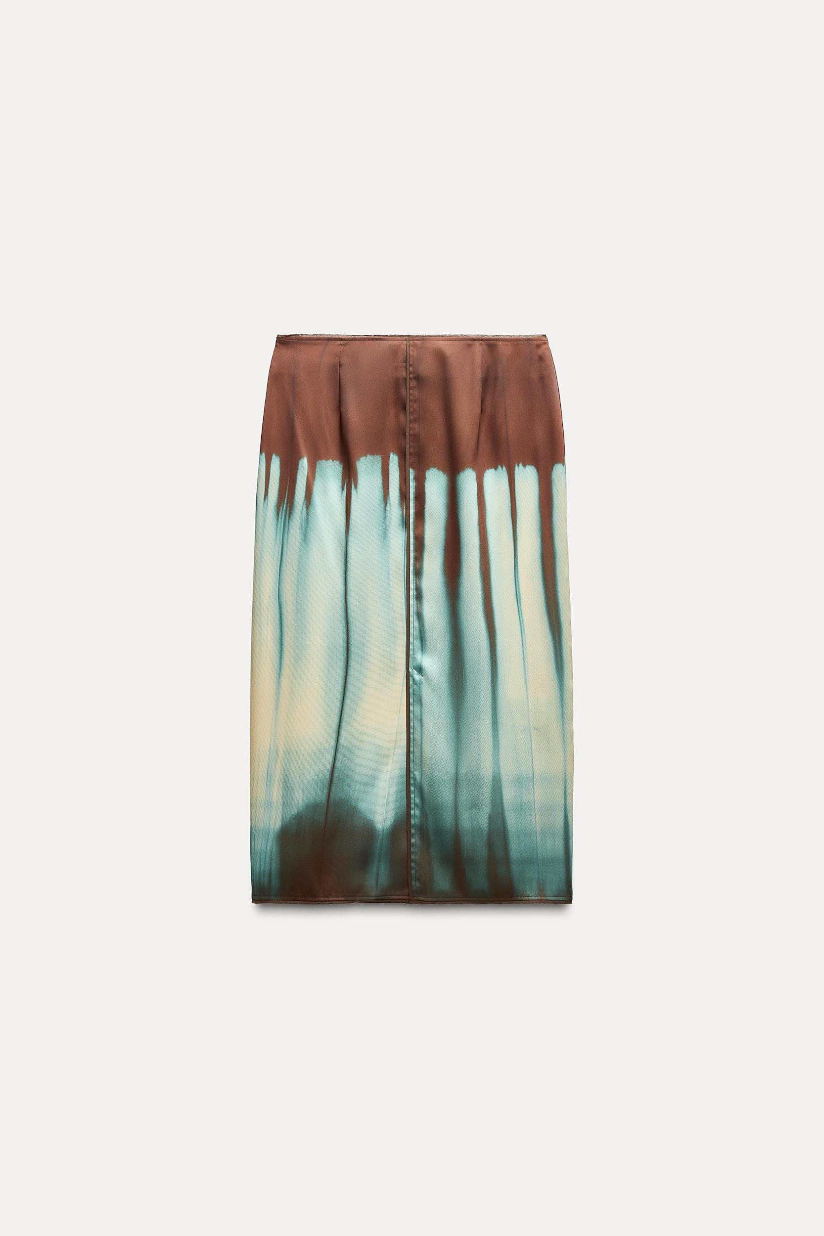PRINTED MIDI SKIRT ZW COLLECTION Product Image