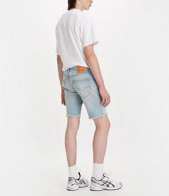 Levi's® 412 Slim Fit 9#double; Inseam Raw Hem Denim Shorts Product Image