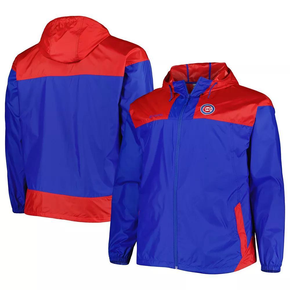 Men's Columbia Royal Chicago Cubs Flash Forward Challenger Omni-Shade Full-Zip Windbreaker, Size: 3XB, Blue Product Image