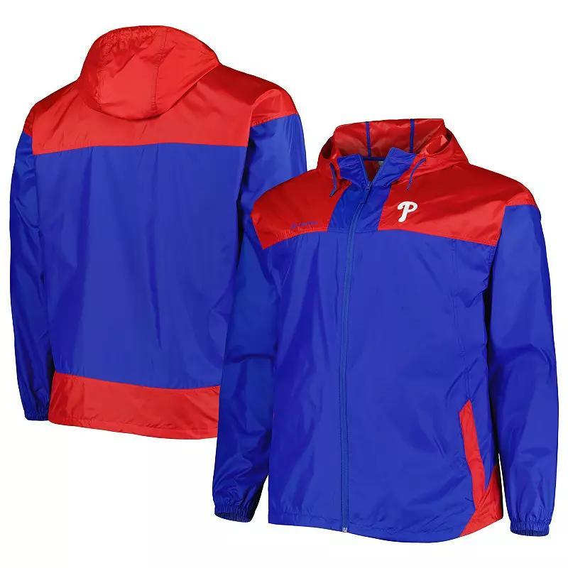 Men's Columbia Royal Philadelphia Phillies Flash Forward Challenger Omni-Shade Full-Zip Windbreaker, Size: 1XB, Blue Product Image