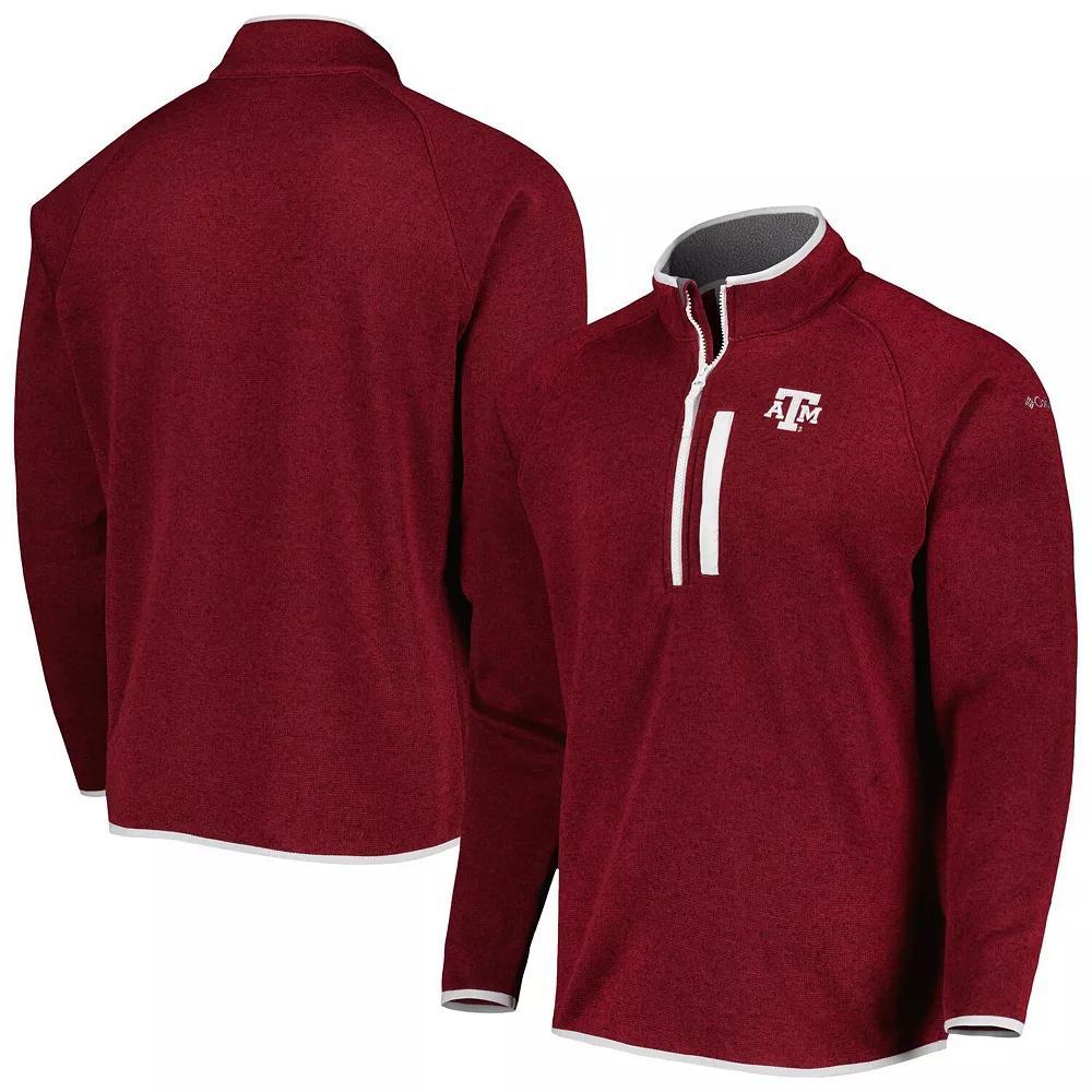 Mens Columbia Maroon Texas A&M Aggies Canyon Point Raglan Half-Zip Top Product Image