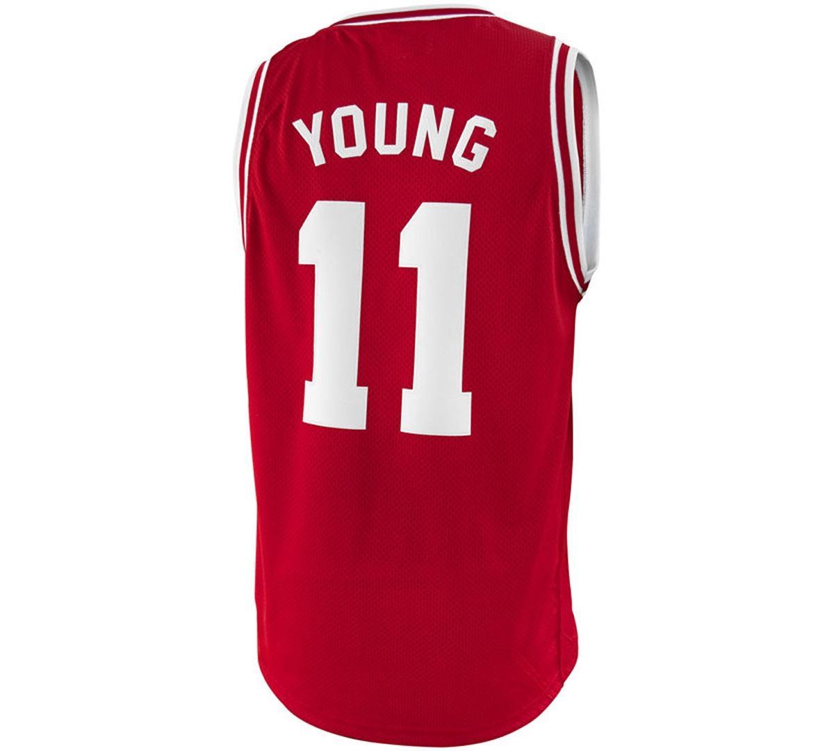 Men's Original Retro Brand Trae Young Crimson Oklahoma Sooners Alumni Basketball Jersey, Size: XL, Red Product Image
