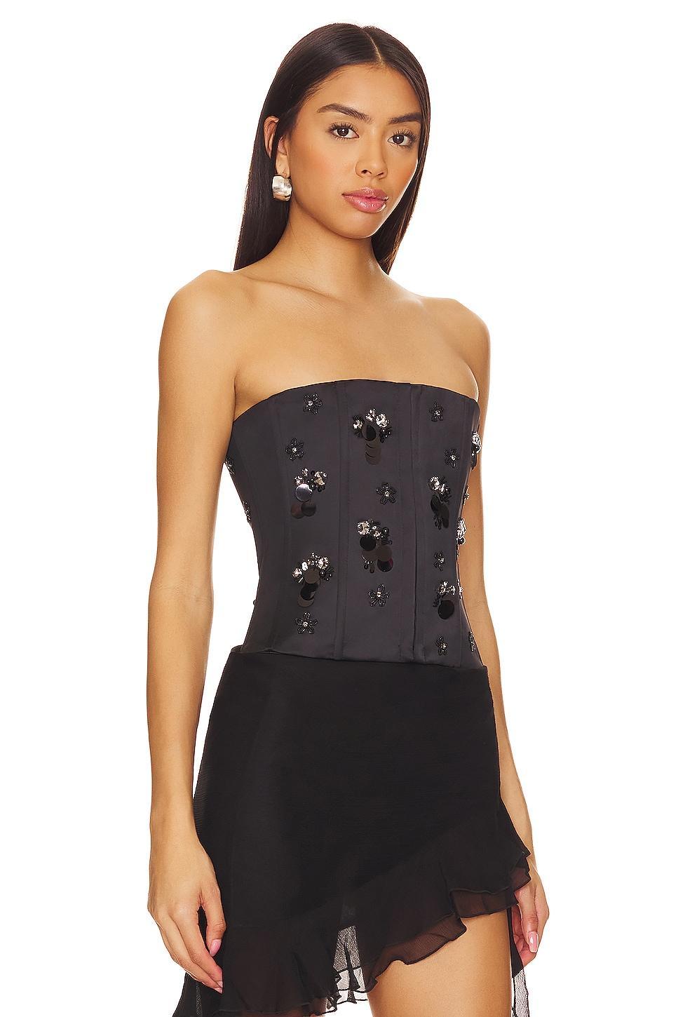 Embellished Satin Corset GUIZIO Product Image