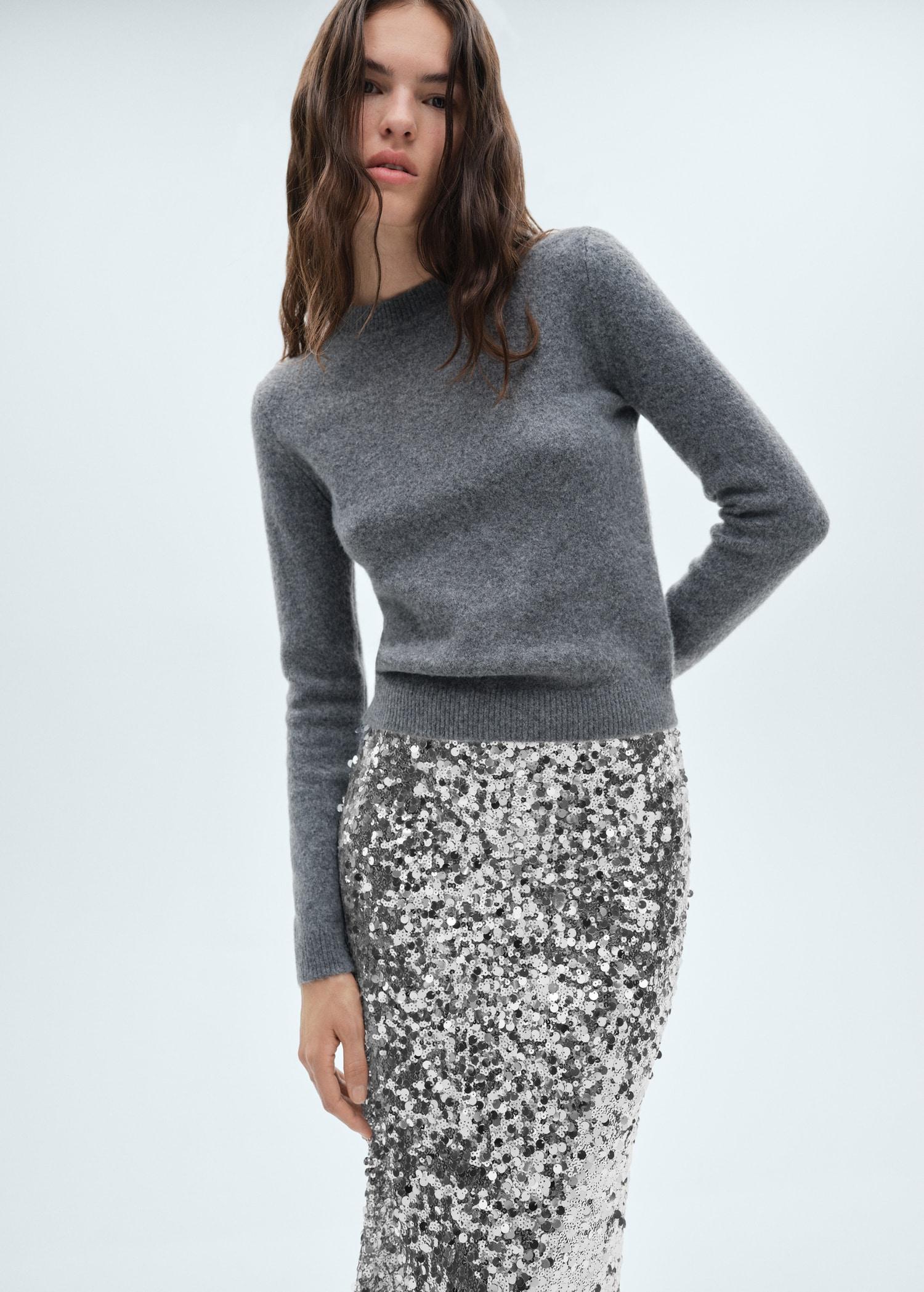 Sequin midi skirt - Women | MANGO USA Product Image