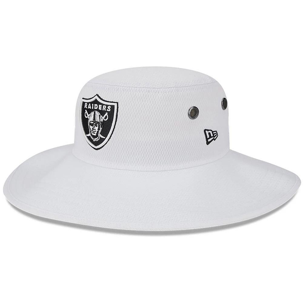 Men's New Era White Las Vegas Raiders 2023 NFL Training Camp Panama Bucket Hat, Lvr White Product Image