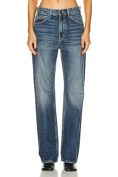 NILI LOTAN Mitchell Wide Leg in Denim-Dark Product Image