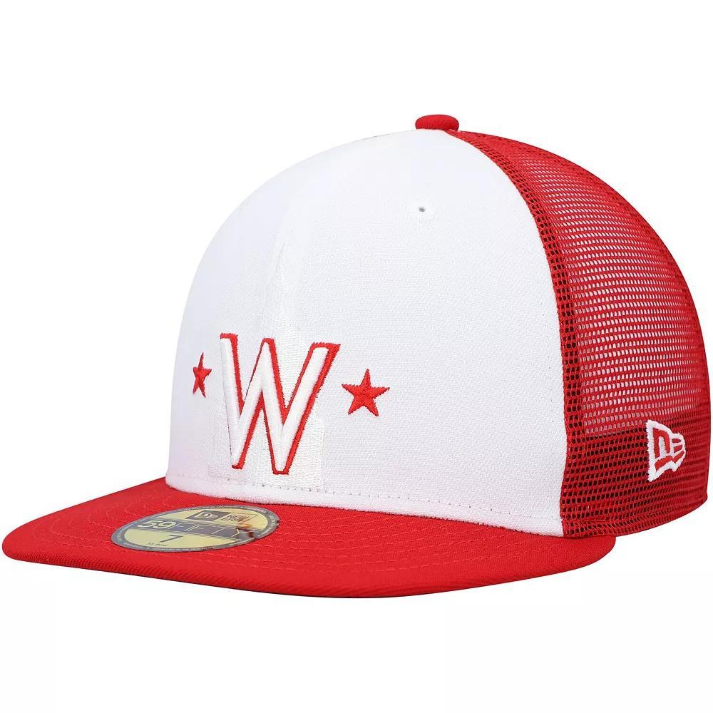 Men's New Era White/Red Washington Nationals 2023 On-Field Batting Practice 59FIFTY Fitted Hat, Size: 7 1/8 Product Image