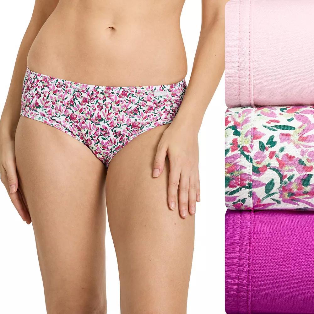 Women's Jockey® Elance 3-Pack Bikini Panty Set 1489, Size: 6, Yellow Stripe Product Image