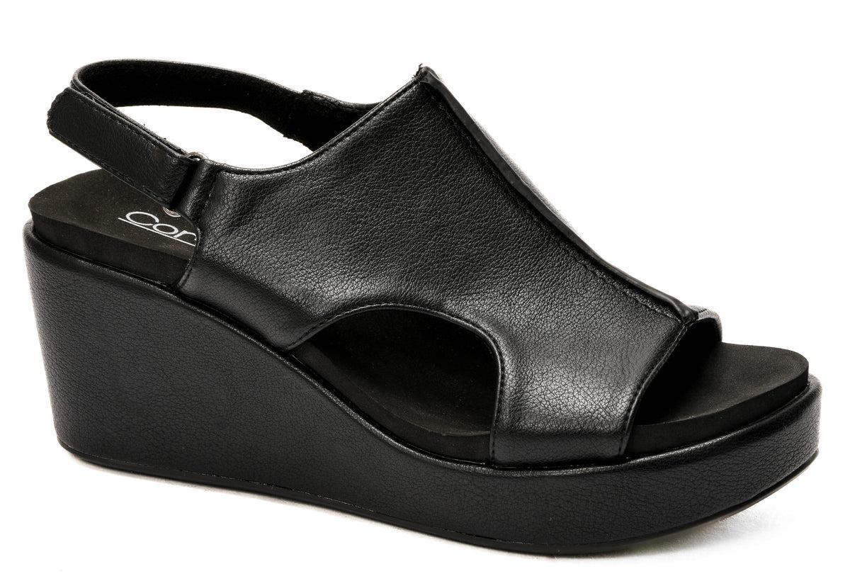 Corky Footwear Carley Too Wedge (Black) Product Image