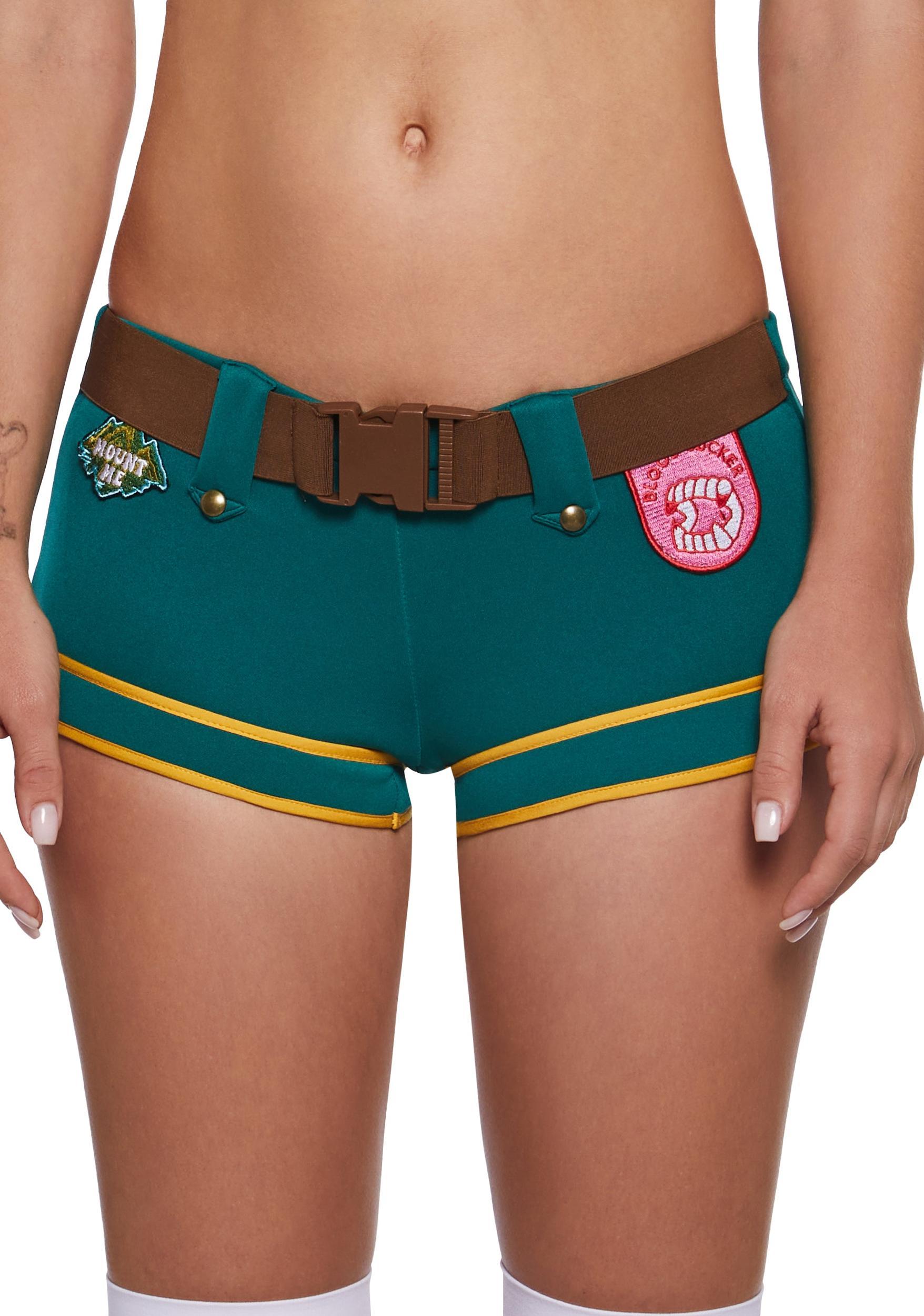 Sexy Womens Girl Scout Costume Halloween - Green Product Image