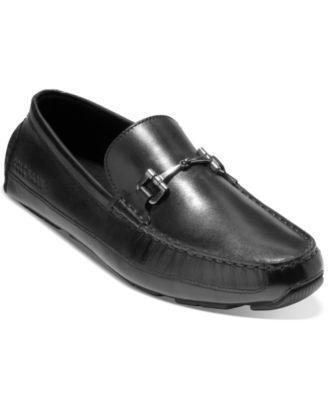 Cole Haan Mens Wyatt Leather Bit Buckle Drivers Product Image