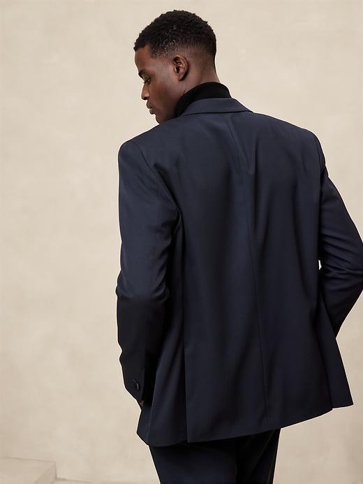 Tailored-Fit Luxe Tuxedo Suit Jacket Product Image