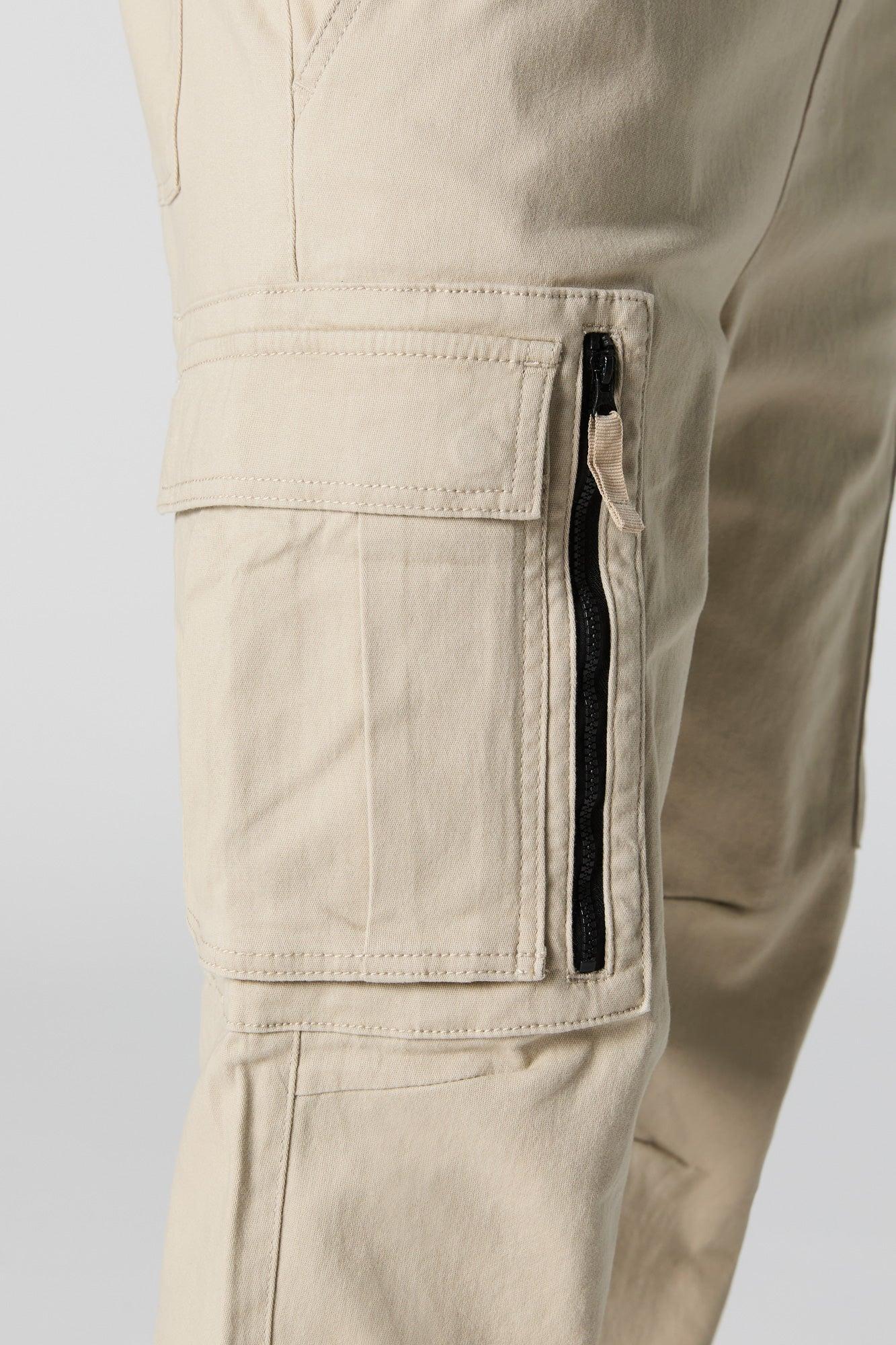 Zip Pocket Drawstring Cargo Pant Male Product Image