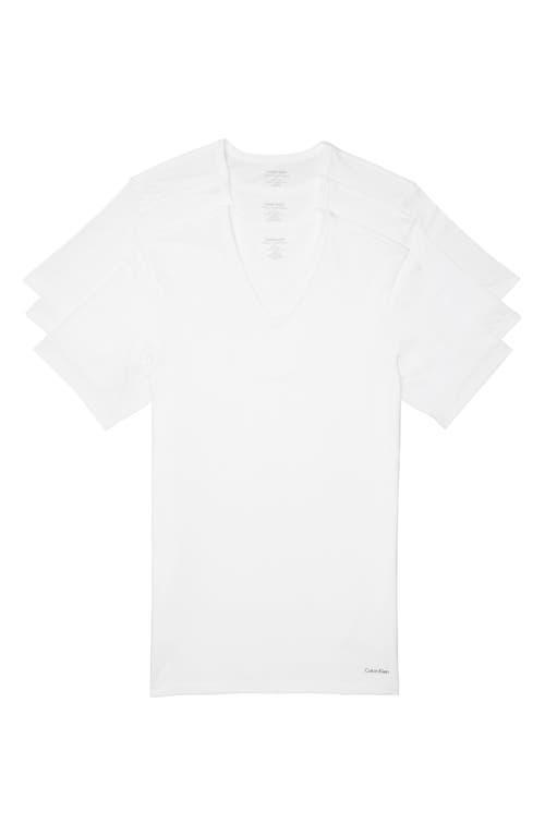 Calvin Klein Short-Sleeve V-Neck Tee - Pack of 3 Product Image