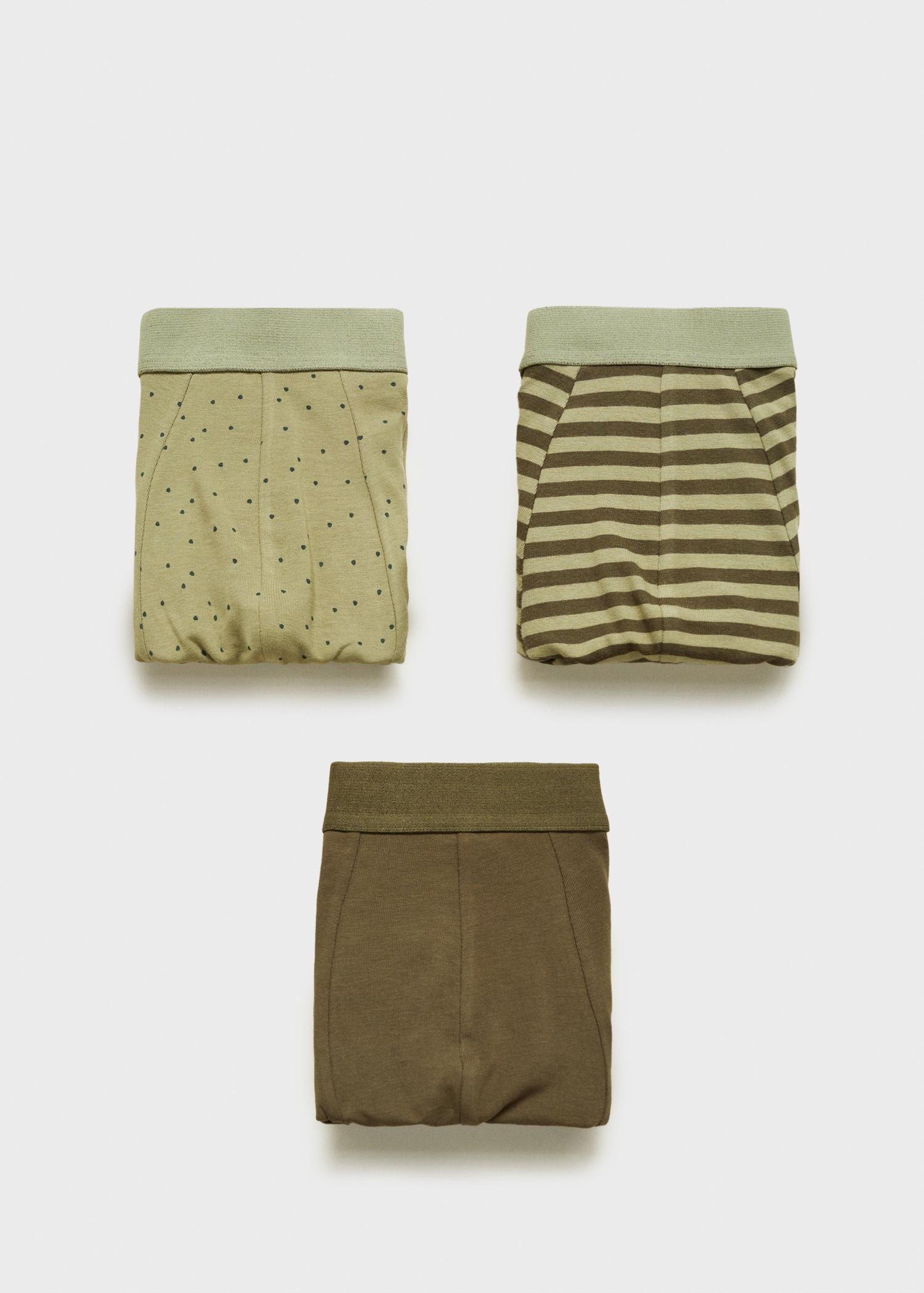 Pack of 3 cotton combination briefs - Men | MANGO USA Product Image