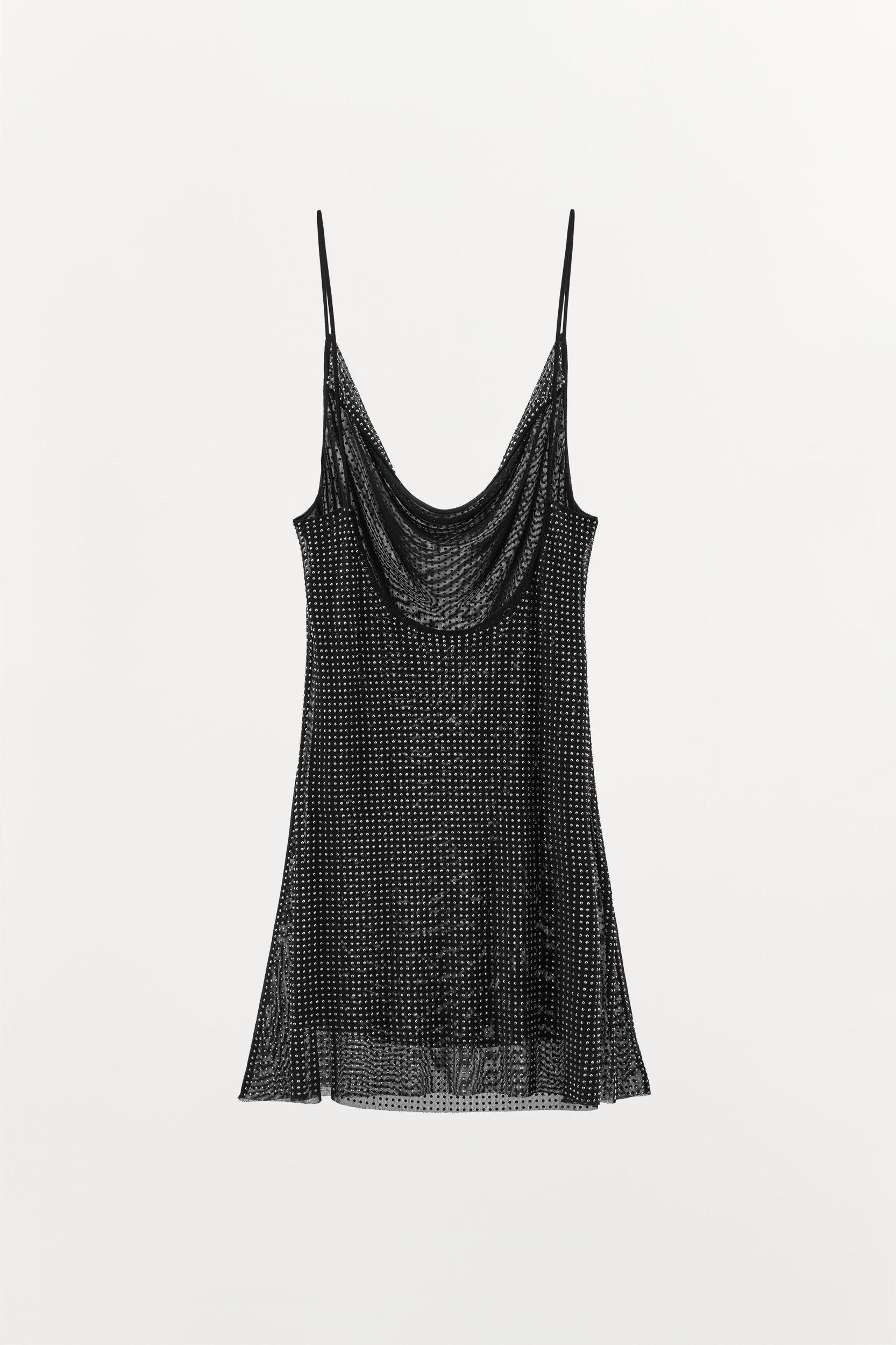 SHINY TULLE MINI DRESS Product Image