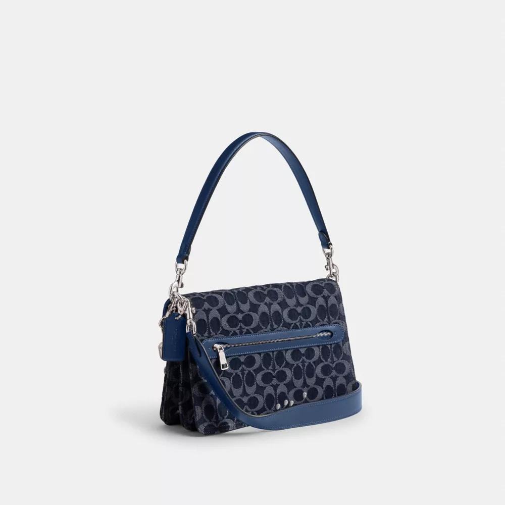 Chain Tabby Shoulder Bag In Signature Denim Product Image