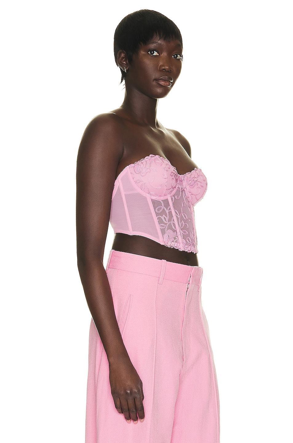 Bella Embroidery Open Back Bustier fleur du mal Product Image