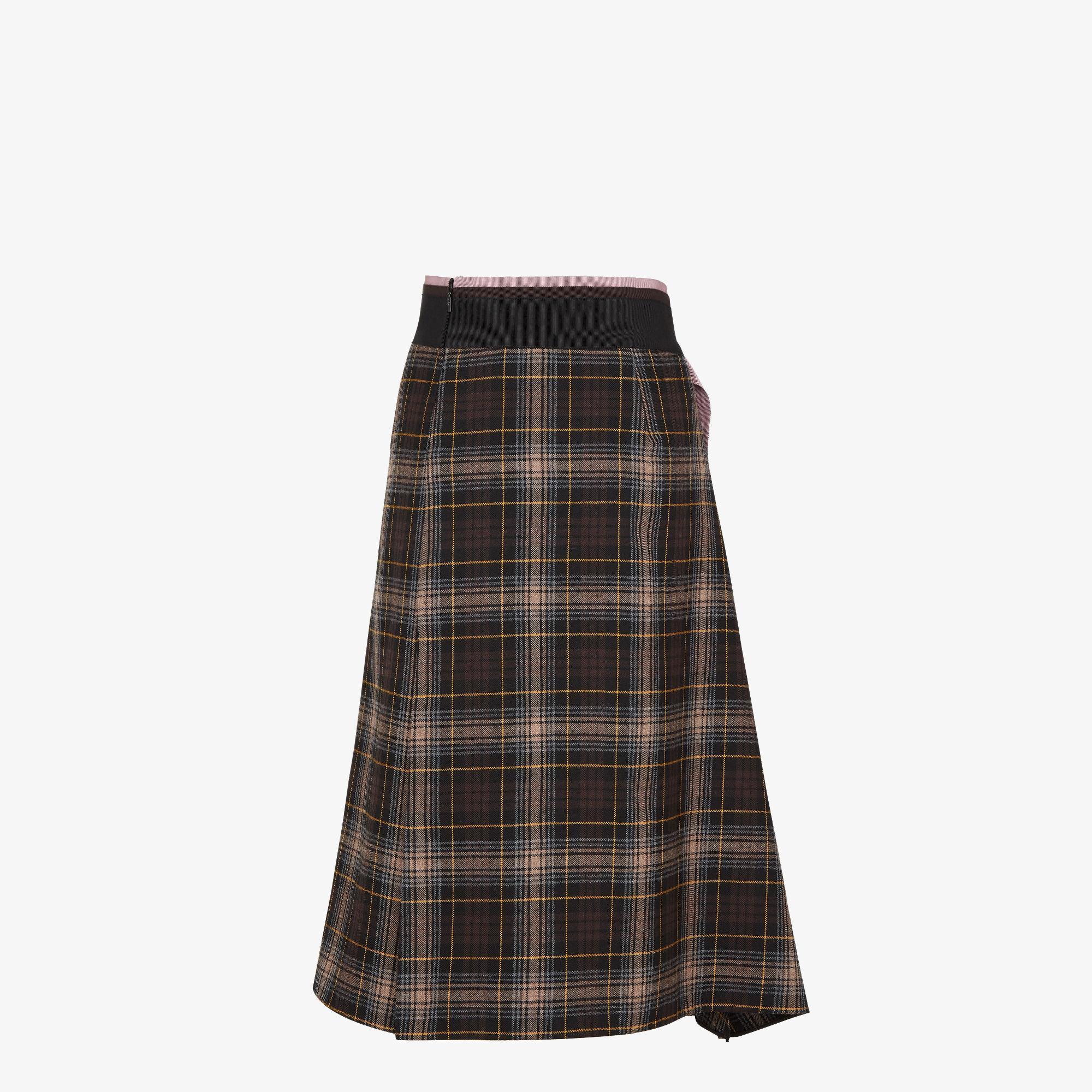 SkirtBrown Fendi Tartan skirt Product Image
