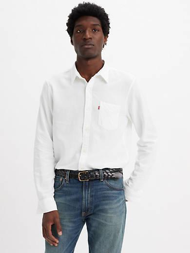 Sunset One Pocket Cotton Linen Standard Fit Shirt Product Image