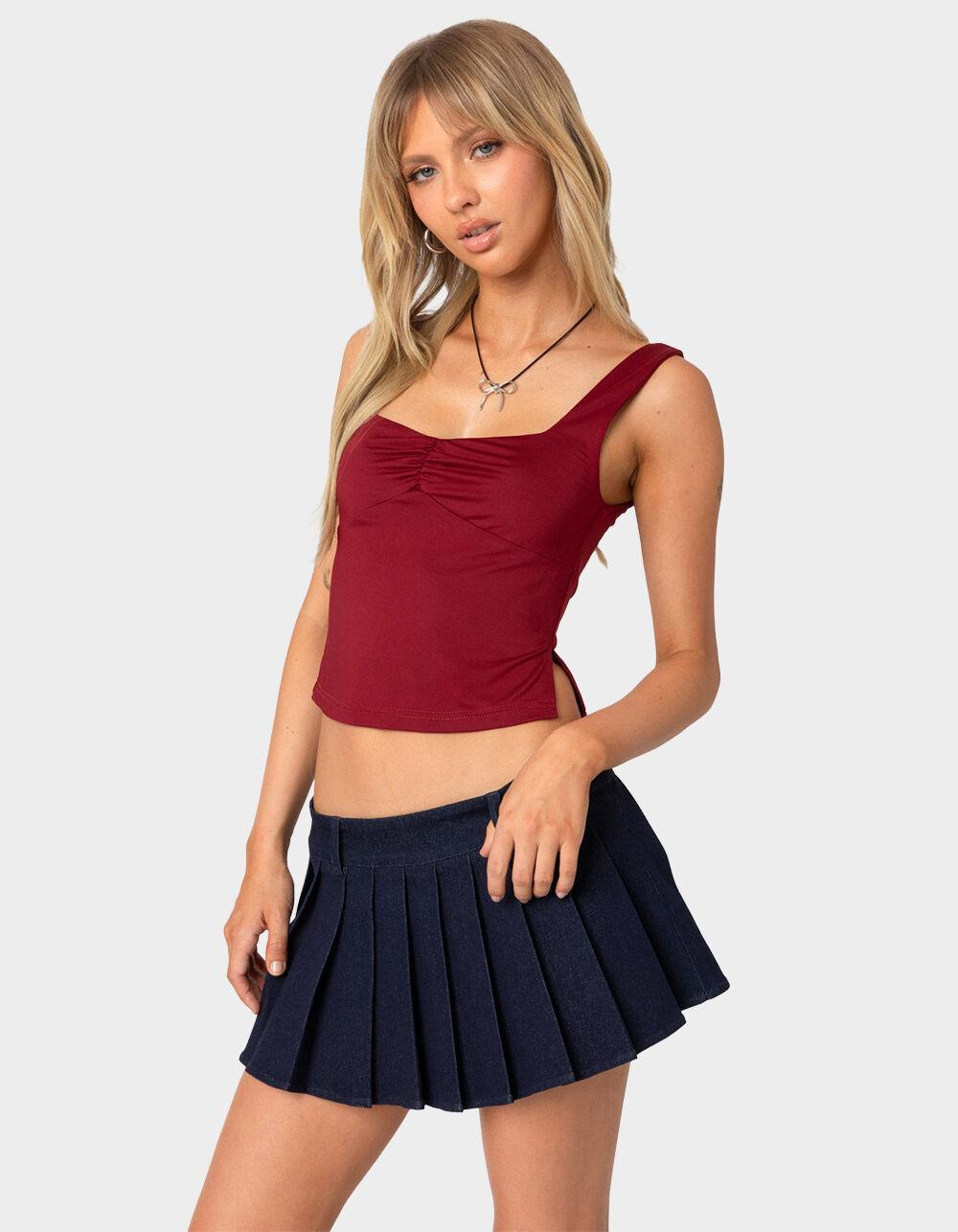 EDIKTED Marigold Side Slit Top Product Image