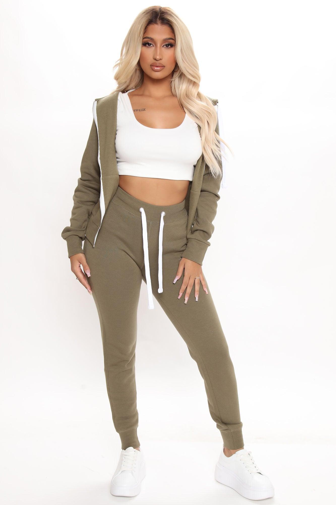Relaxed Vibe Joggers - Olive Product Image