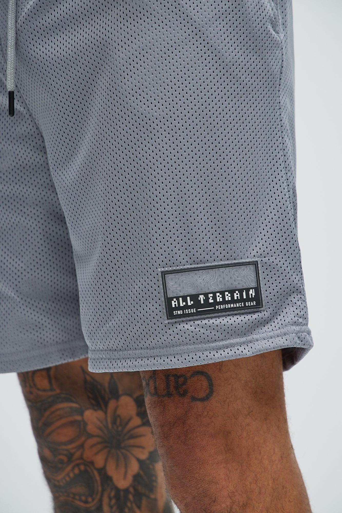 Catch Me Mesh Shorts - Grey Product Image
