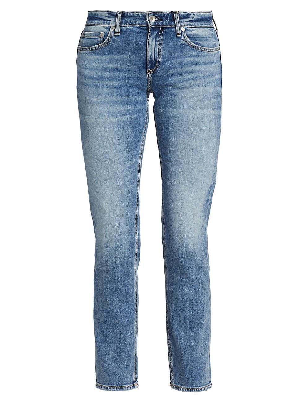 Womens Dre Low-Rise Slim Boyfriend Jeans Product Image