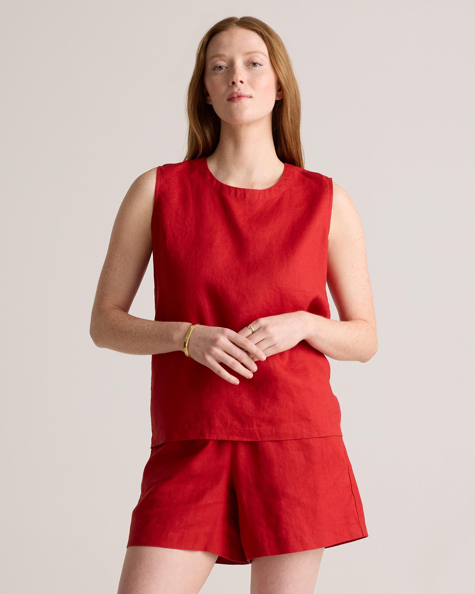 100% European Linen Tank Product Image