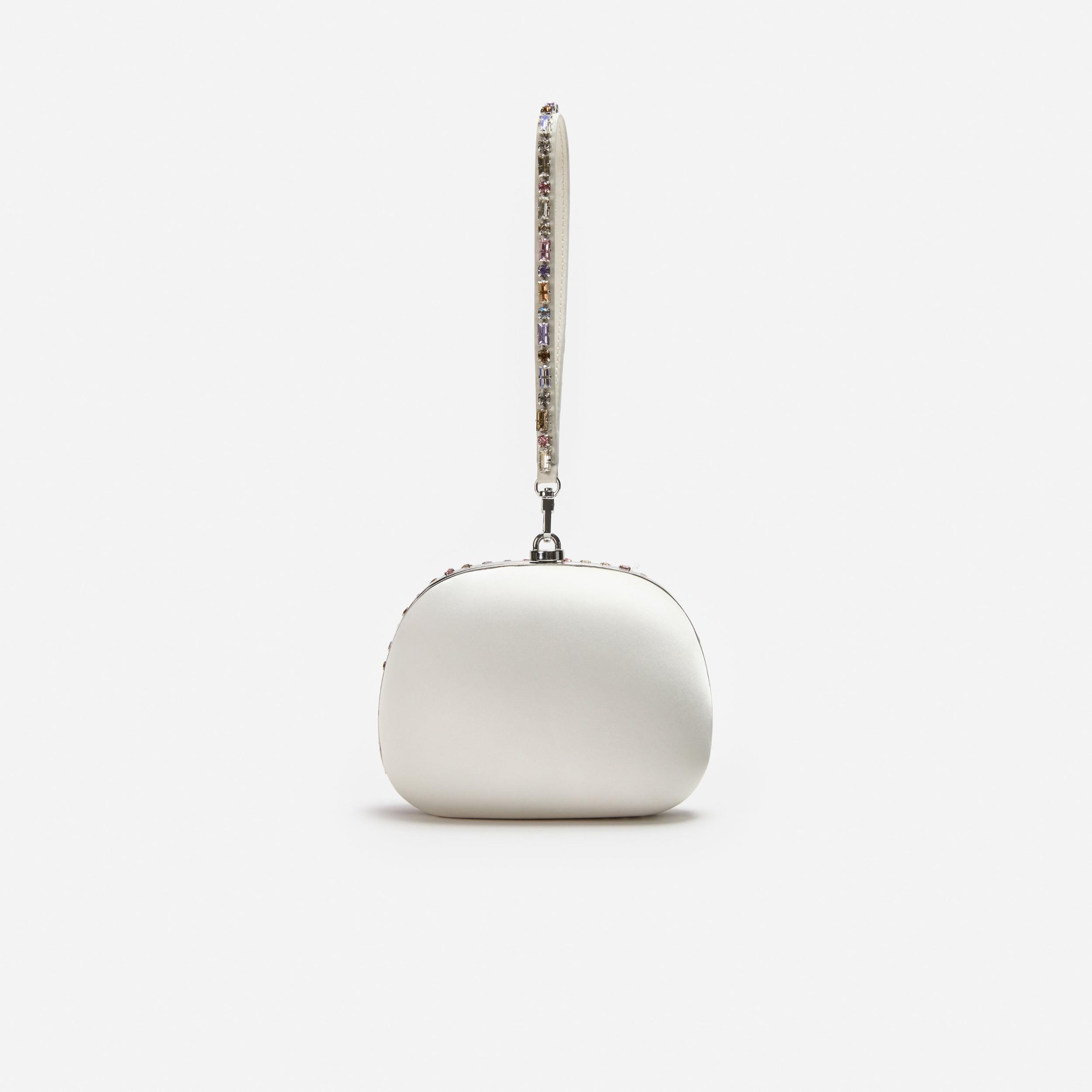 Multi Crystal Top Handle Clutch Bag Product Image