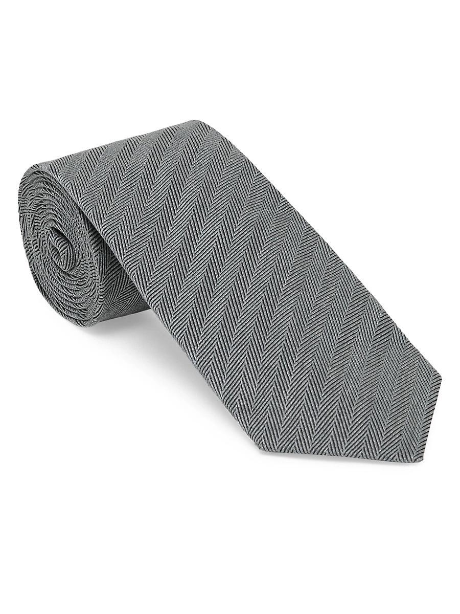Mens Silk Chevron Tie Product Image