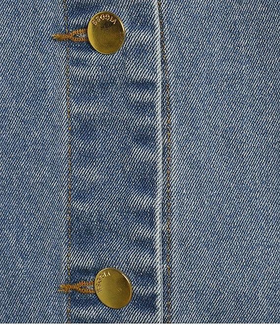 Vigoss Sleeveless Denim Dress Product Image