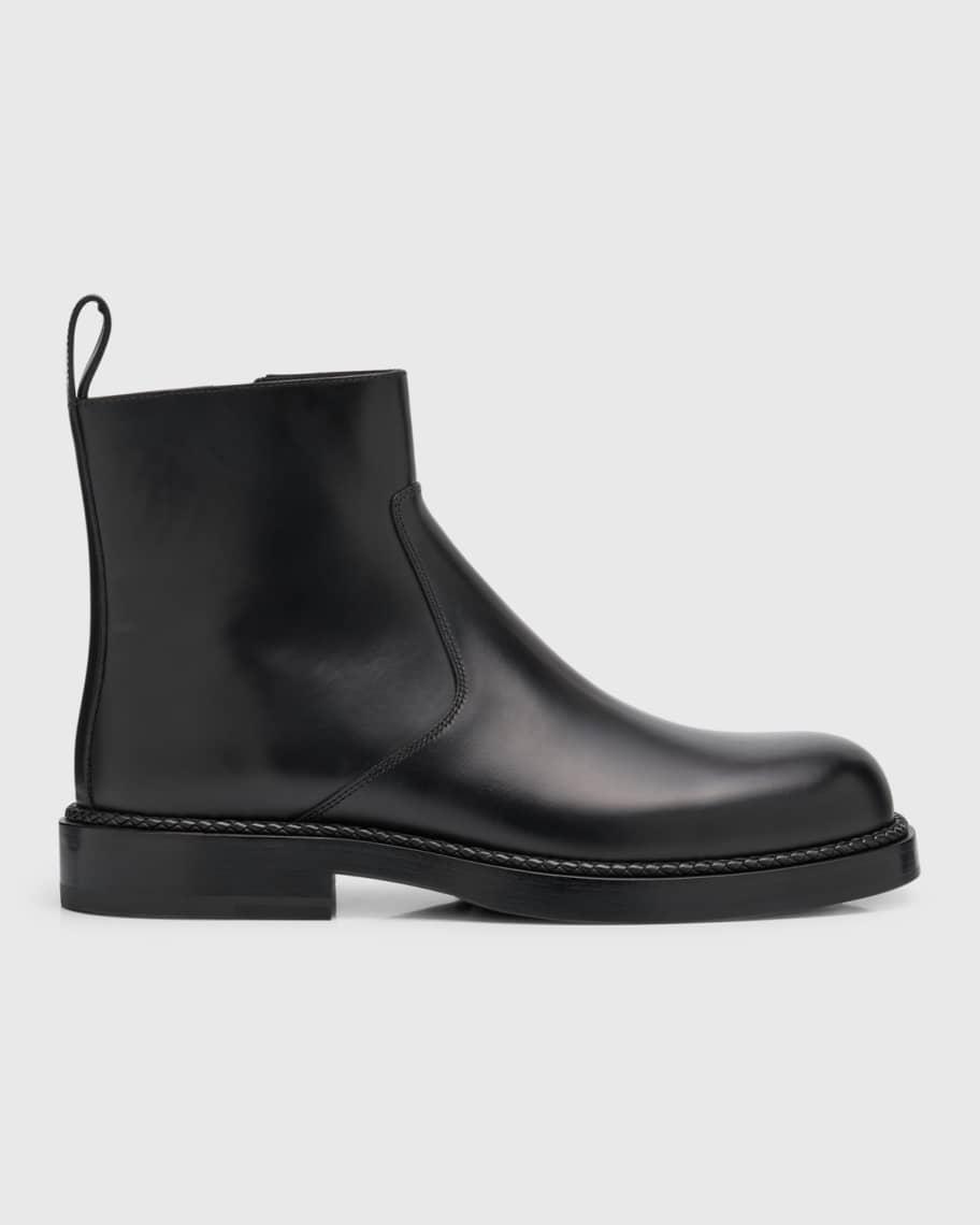 Mens Wardrobe Leather Zip-Up Ankle Boots Product Image